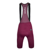 Legenda Men's Seamless Burgundy Bib Shorts