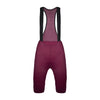 Legenda Men's Seamless Burgundy Bib Shorts