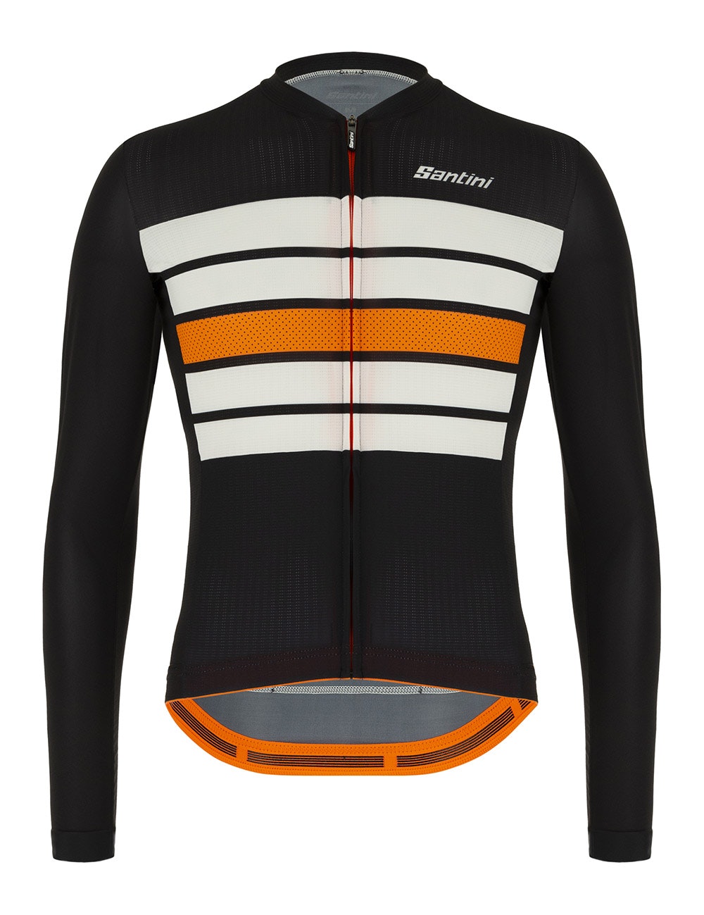 Santini Sleek Long Sleeve Summer Bengal Jersey Black S